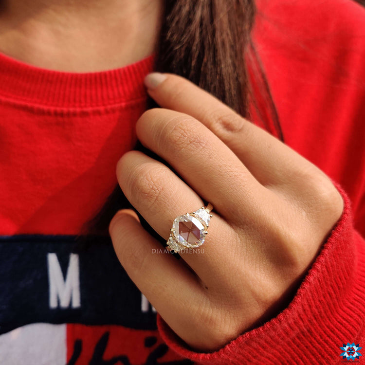 4 prong claw setting engagement ring.