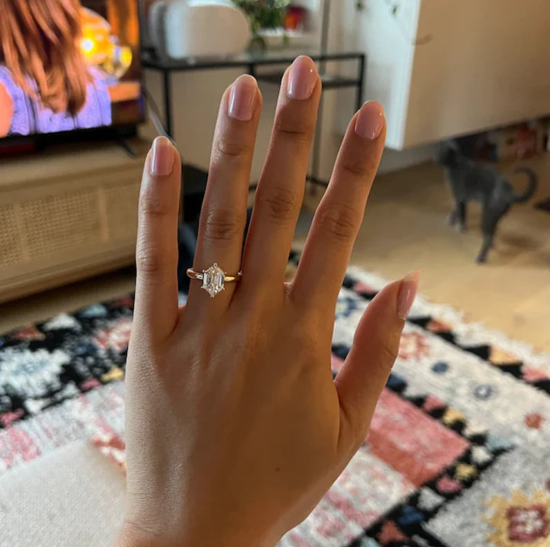 yellow gold engagement ring