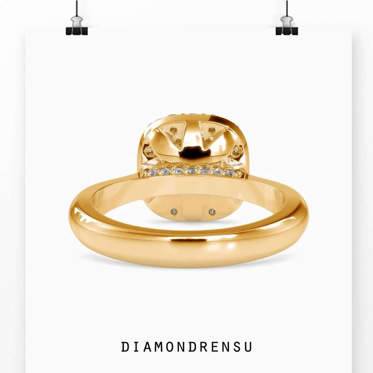 Bridge assent ring with IGI certified lab grown diamond.