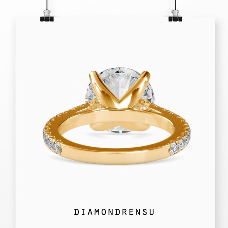 Custom engagement ring created to match your personal design choice.