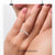 Half eternity band set with lab grown diamonds.
 Half eternity band set with lab grown diamonds.