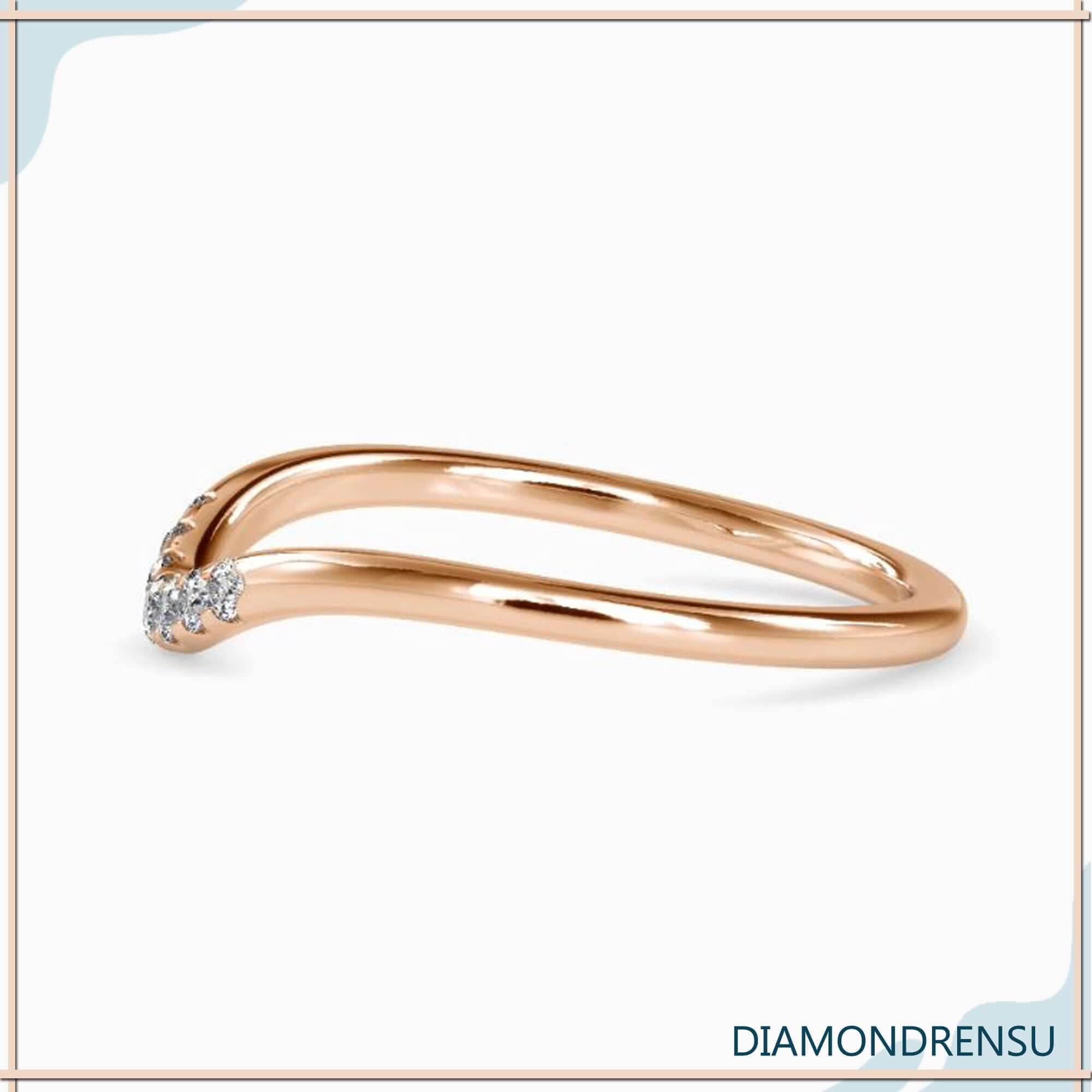 Handmade jewellery wedding band with lab grown stones.