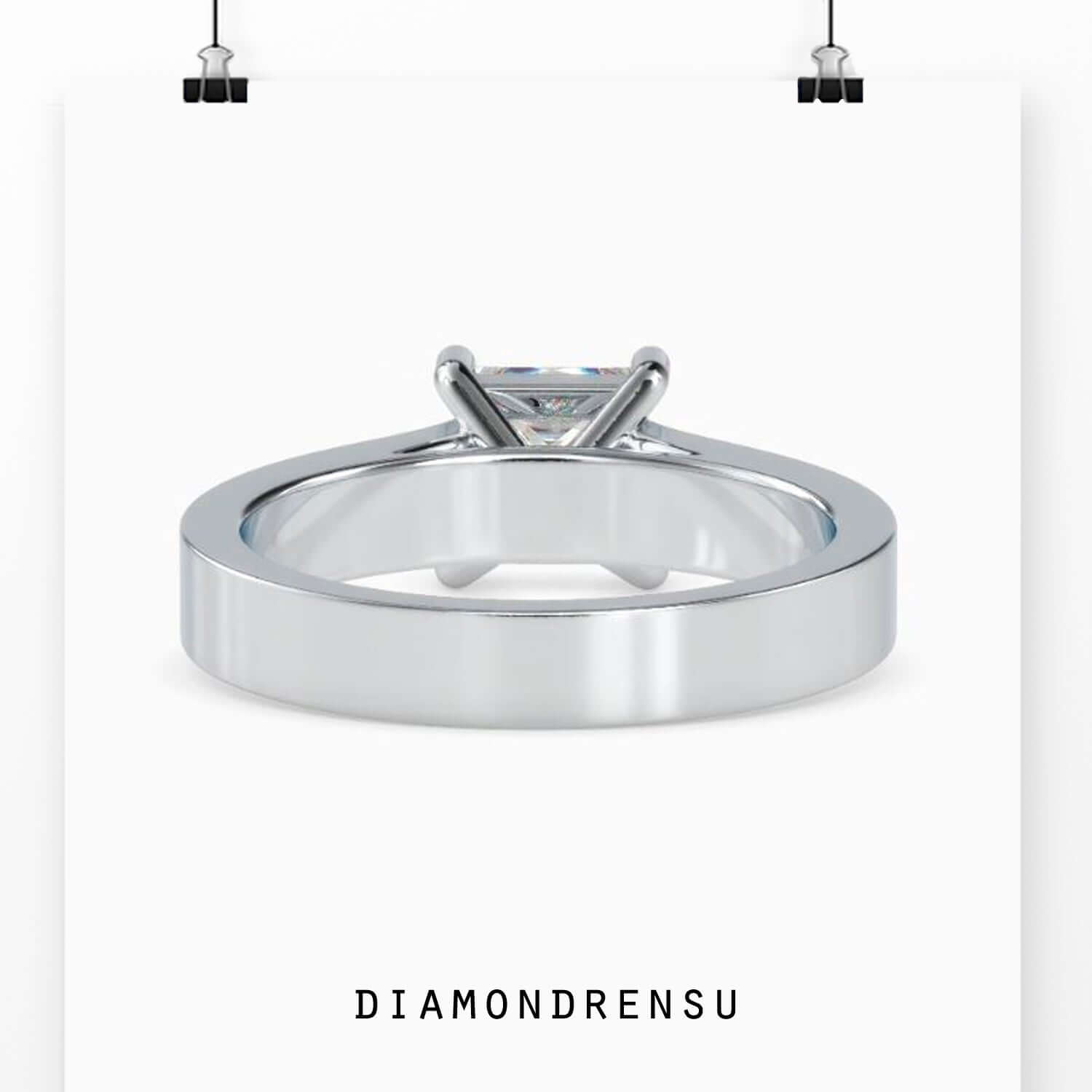 Lab grown diamond engagement ring in channel set design.