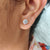 moissanite earrings - diamondrensu moissanite earrings - diamondrensu