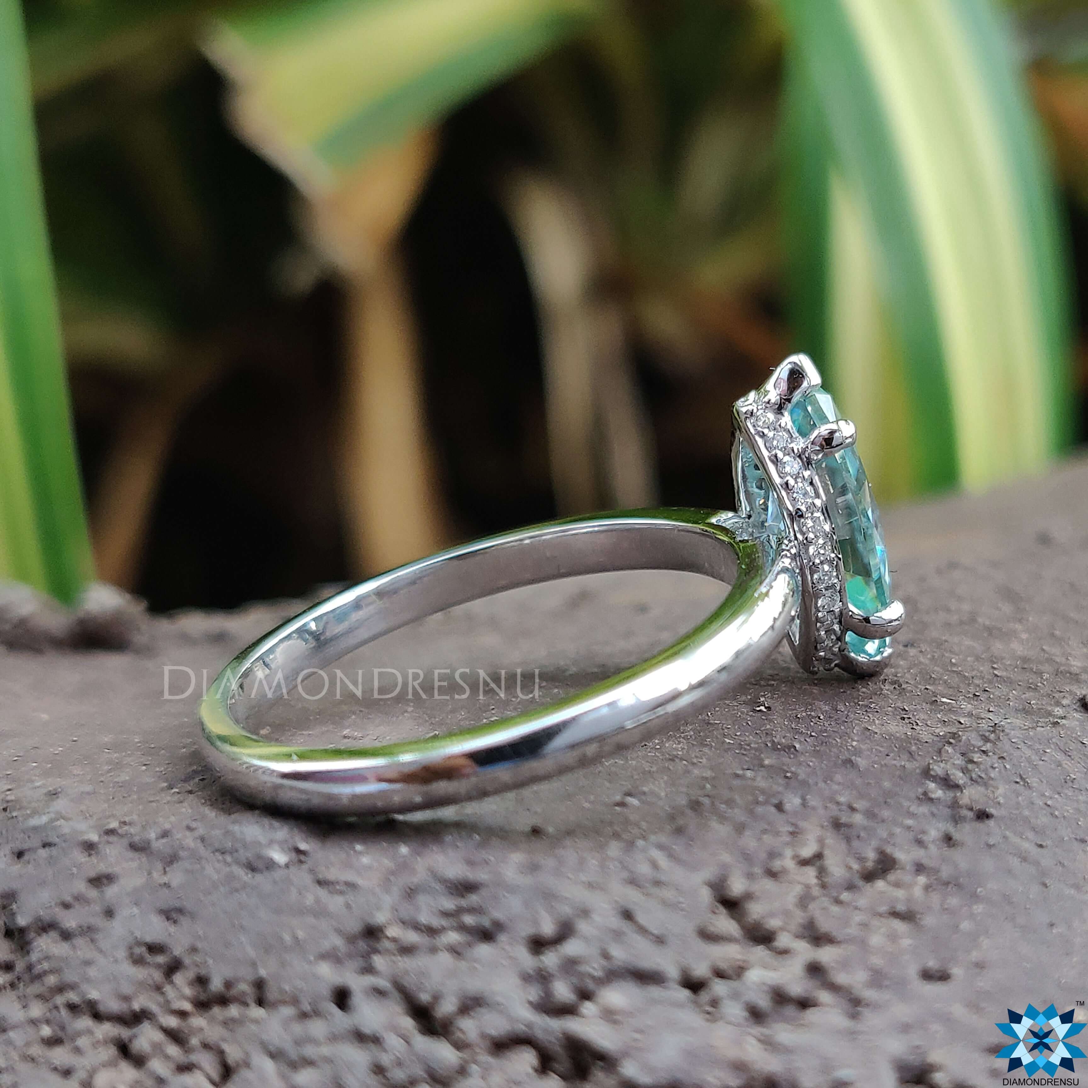 V Prong Setting with marquise engagement ring