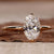 Oval diamond engagement ring in a timeless design for women. Oval diamond engagement ring in a timeless design for women.