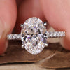 Oval Engagement Ring featuring a classic design for timeless elegance.