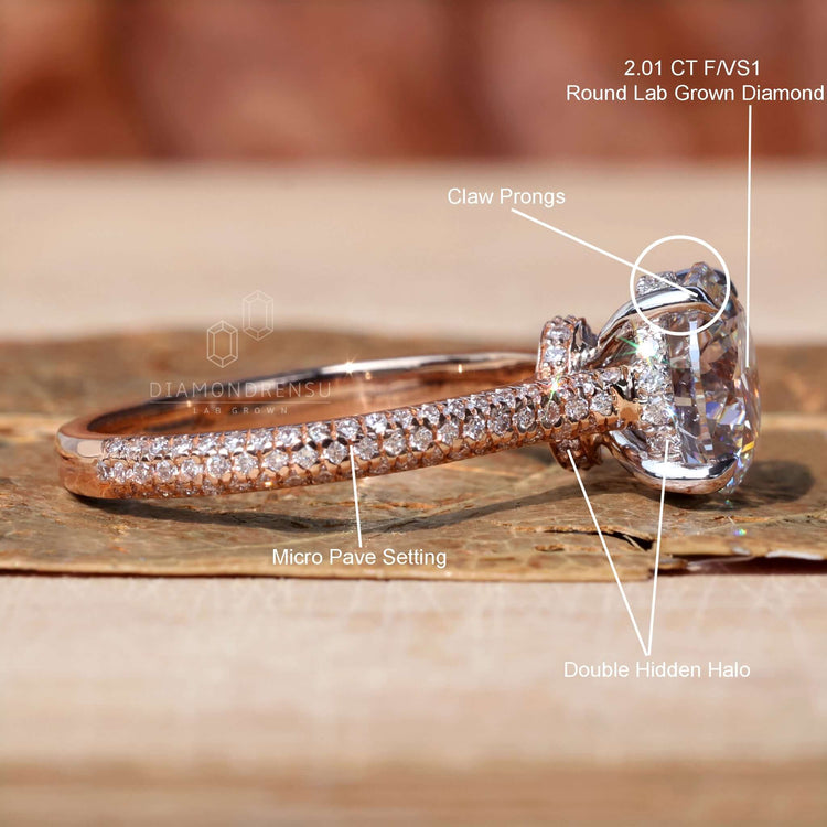 Handmade jewelry with Lab Grown Diamond, igi certified quality.