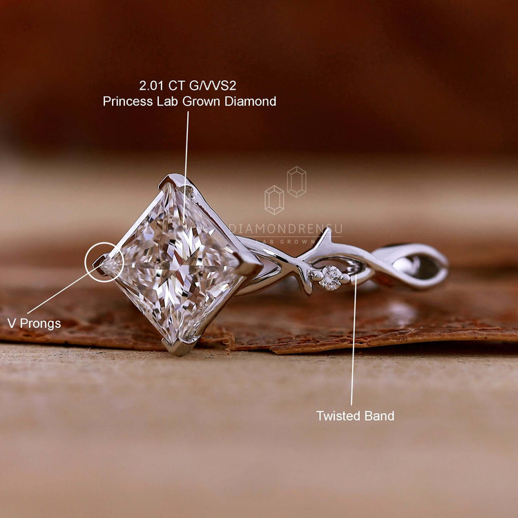 Twisted gold ring handmade with care and precision in the UK.