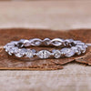 lab grown diamond floating bubble band