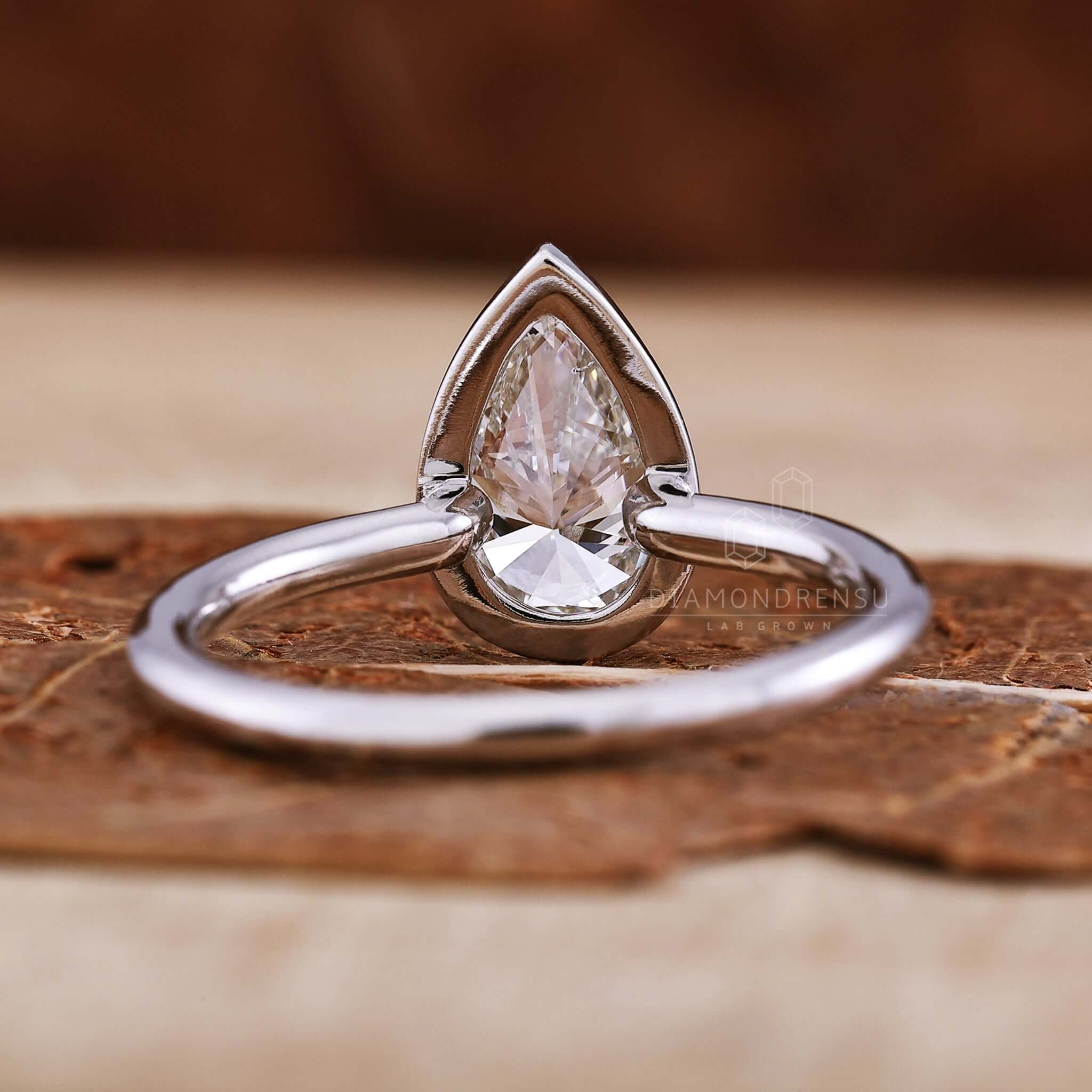 Bezel set diamond ring designed for everyday elegance and long-lasting beauty