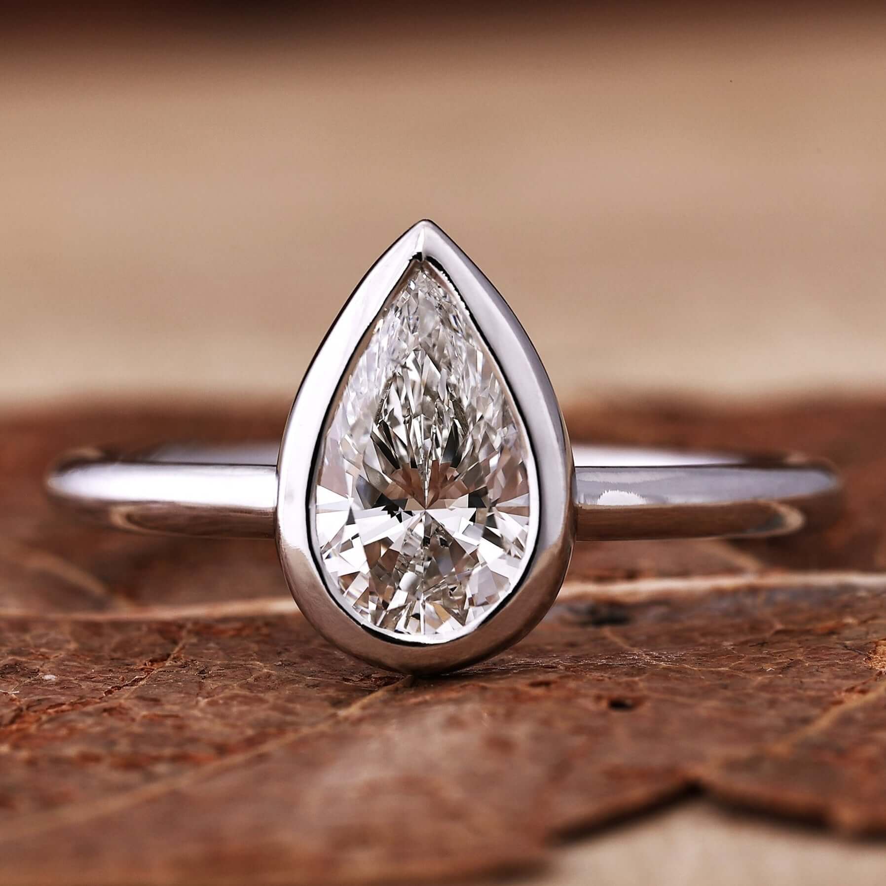 Pear shaped diamond ring showcasing timeless elegance for special occasions