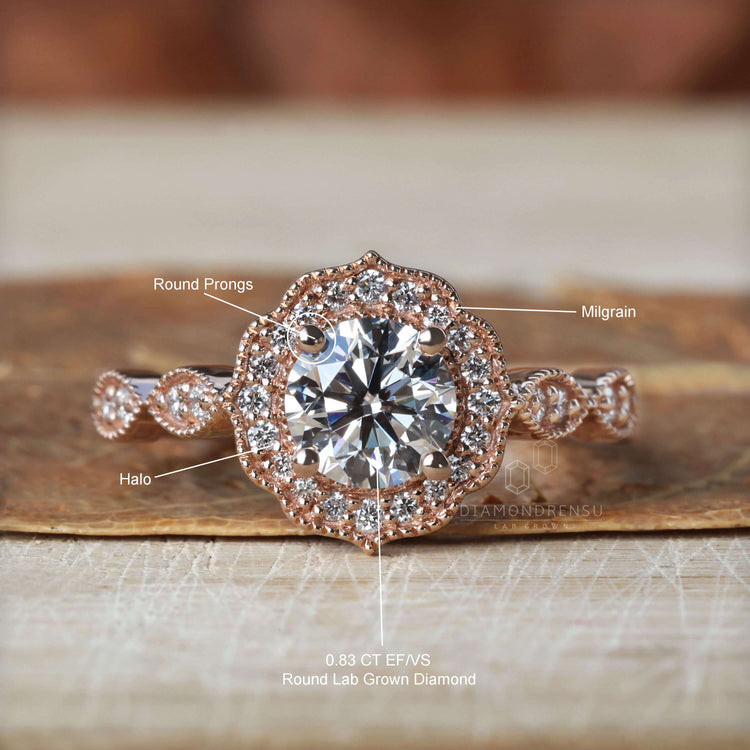 Prong setting ring designed with a setting prong for lasting brilliance.
