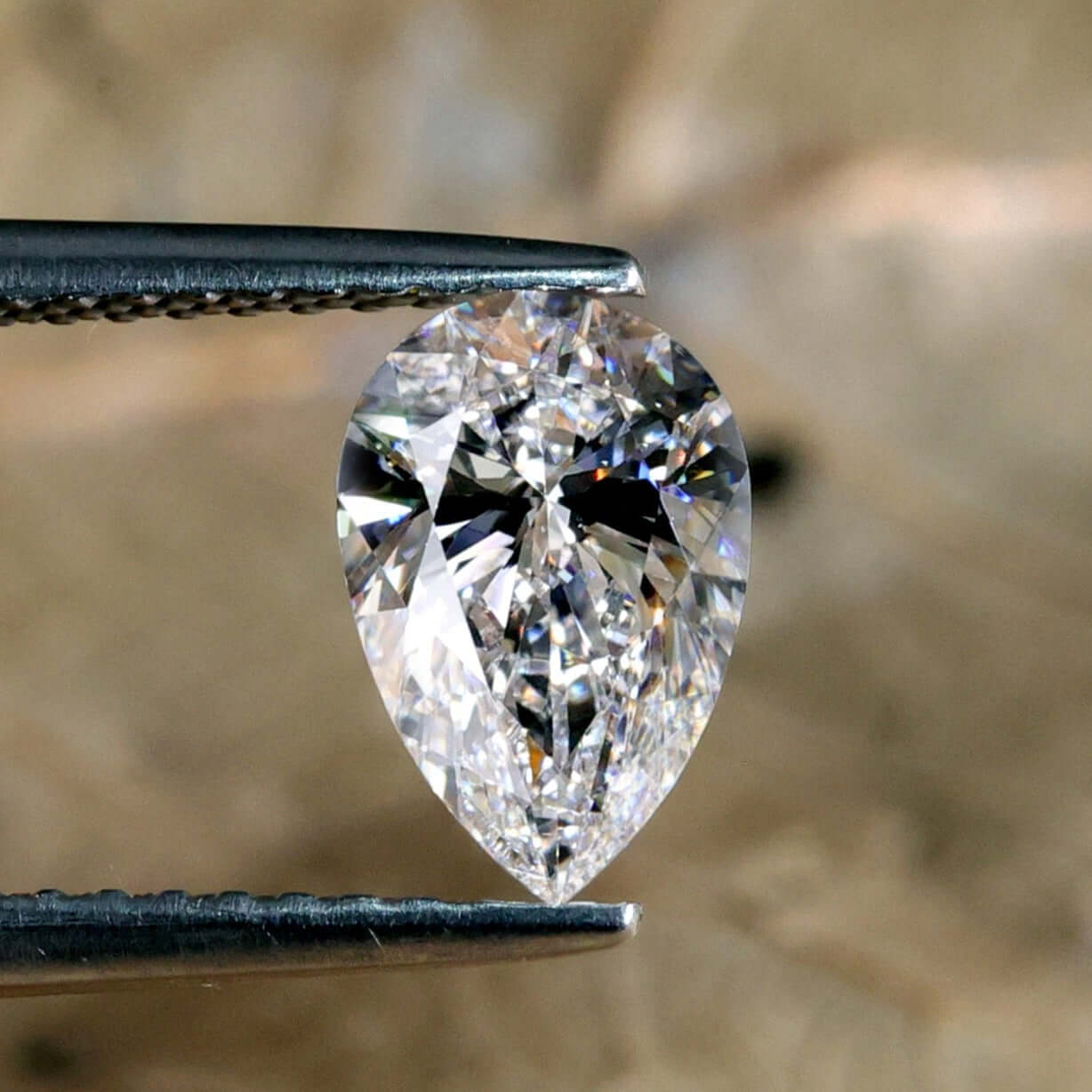 pear cut lab grown diamond