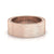 Sleek brushed finish wedding band with modern style.
 Sleek brushed finish wedding band with modern style.
