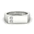 2 diamond mens wedding band in polished finish.
 2 diamond mens wedding band in polished finish.