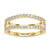 Enhancer wedding band with round cut lab grown diamonds.
 Enhancer wedding band with round cut lab grown diamonds.