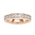 Channel set wedding band with round cut lab grown diamonds.
 Channel set wedding band with round cut lab grown diamonds.