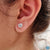 moissanite stud earrings - diamondrensu moissanite stud earrings - diamondrensu
