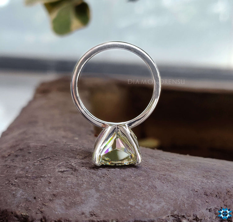 Handmade jewellery, moissanite for engagement ring, cushion cut engagement ring