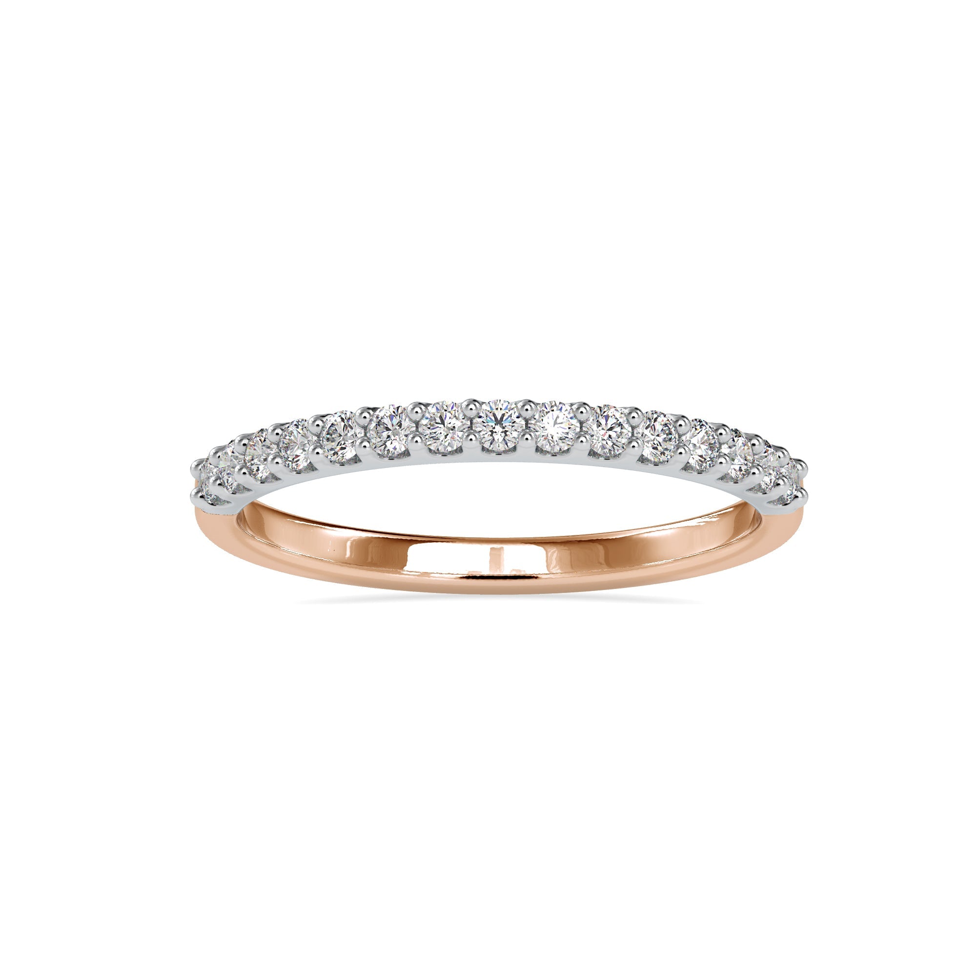 UK diamond wedding band with round cut design.