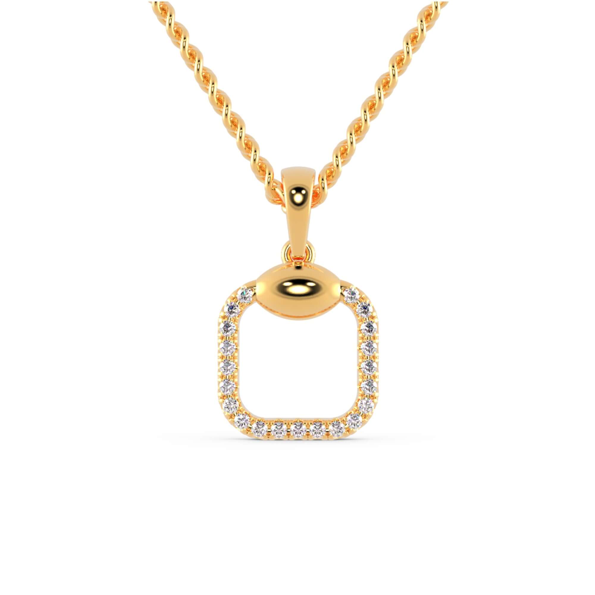 Handmade jewellery round diamond pendant in white gold bezel.