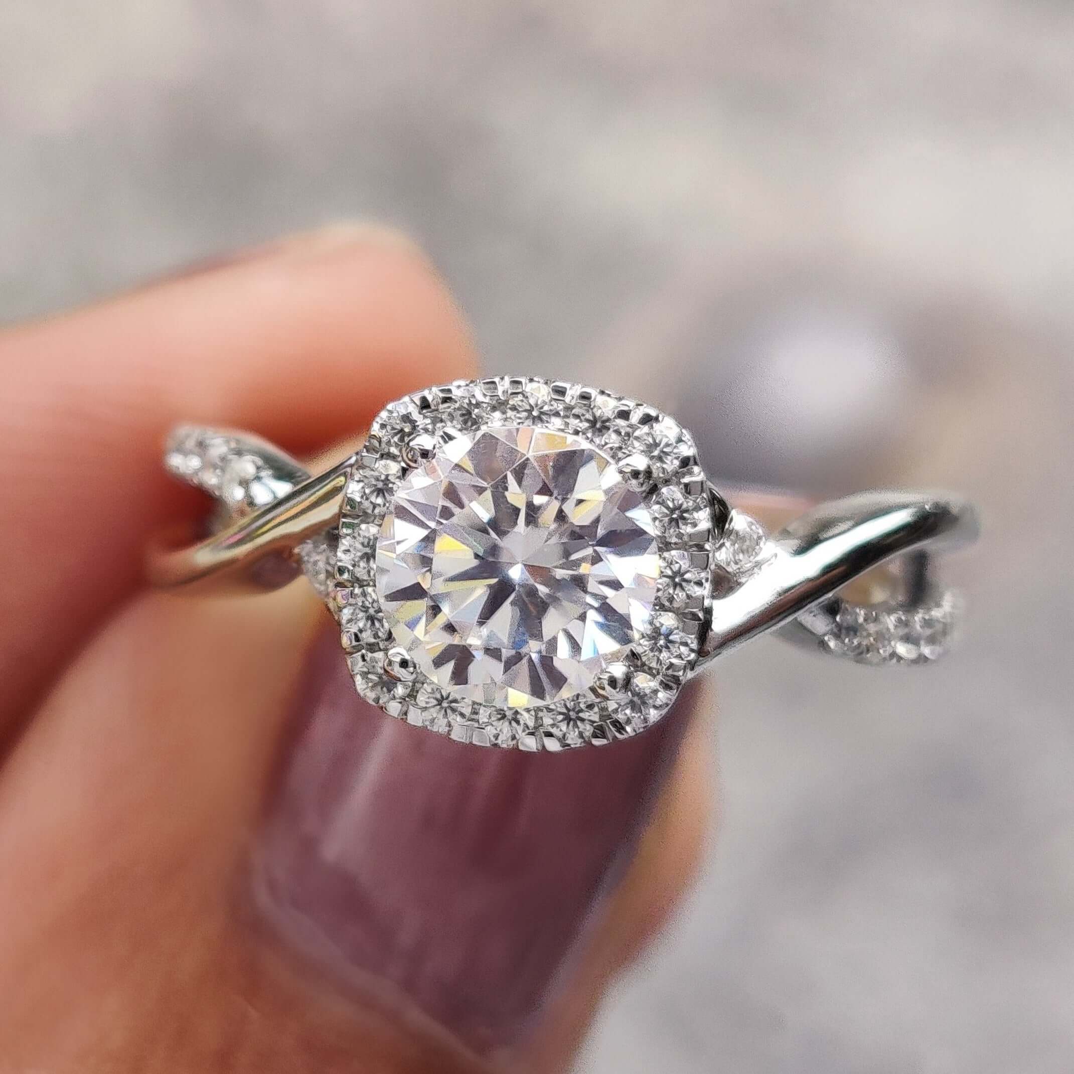 Unique engagement ring engage ring UK