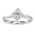 Bypass diamond ring with round solitaire centre stone.
 Bypass diamond ring with round solitaire centre stone.