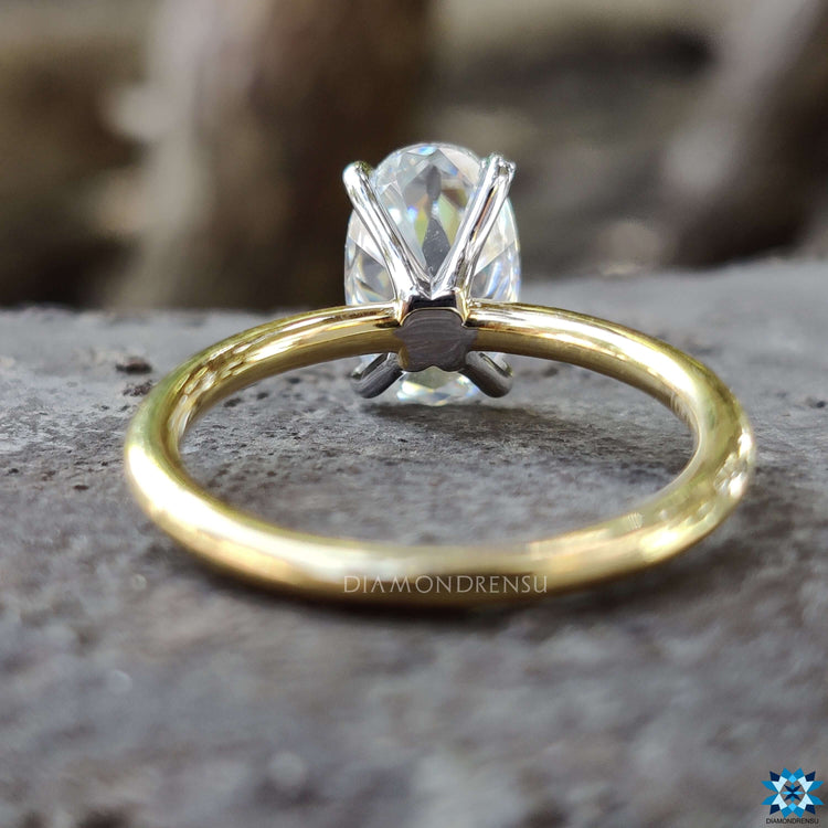 Buy Moval old European cut moissanite engagement ring.