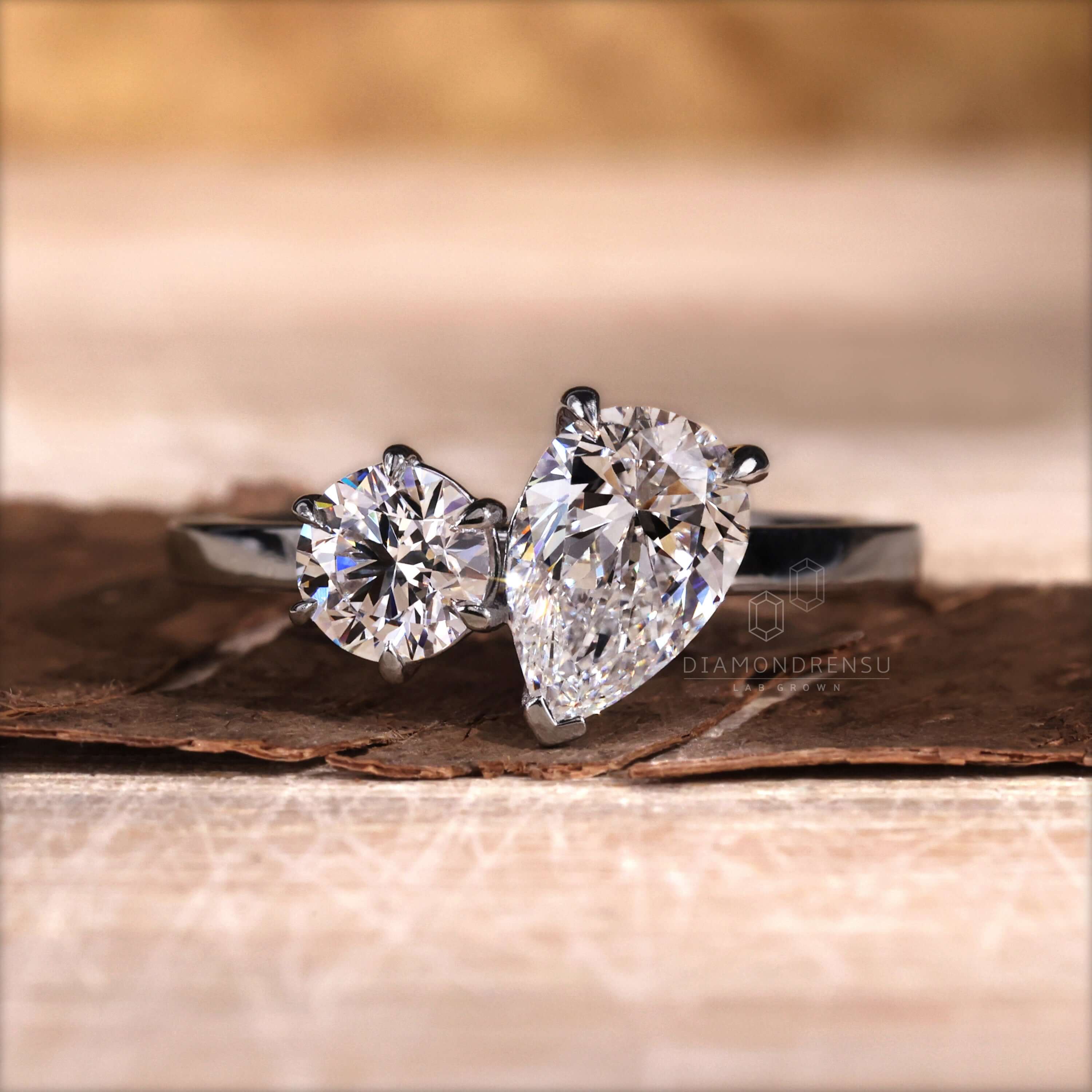 Cushion cut diamond ring designed with a solitaire diamond for women who appreciate classic and unique engagement styles.