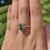 Custom Dutch marquise engagement ring with infinity shank styling.