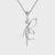 Flying angel pendant with luxurious handmade detailing.