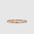 Lab grown diamond wedding band in stackable UK style.