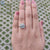 Handmade ring round cut engagement ring