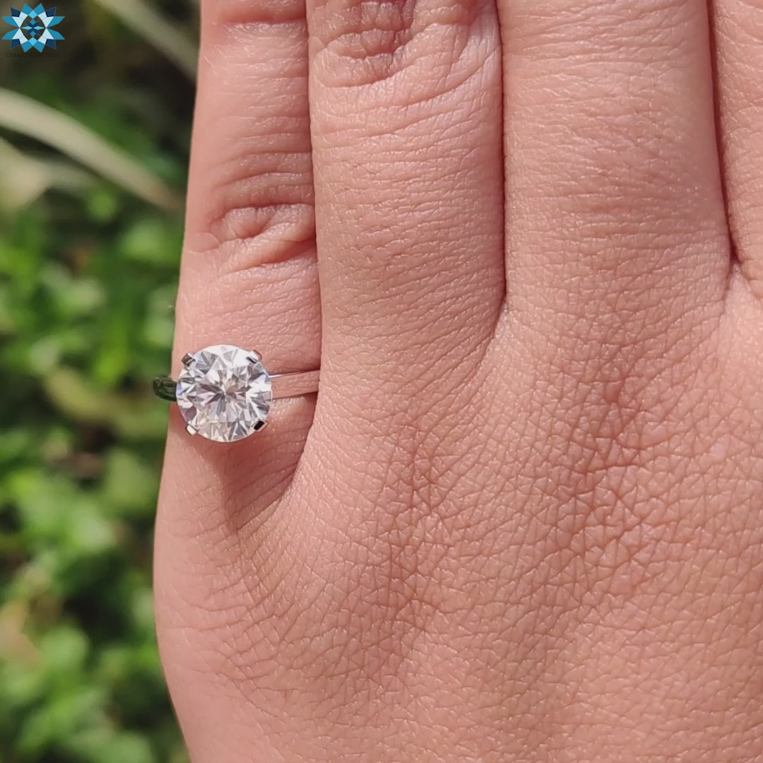 UK handmade moissanite engagement ring.