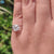 UK handmade moissanite engagement ring.