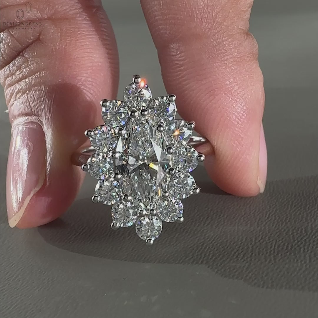 Prong ring designed with a round diamond and handmade ring detailing, ideal for those seeking timeless jewellery.
