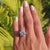 Prong setting with UK engagement ring elegance.