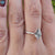Buy custom lozenge moissanite solitaire ring online.