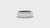 Two rows of round cut diamonds in eternity wedding band.