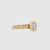 Diamondrensu UK ring featuring handmade cushion cut bezel.