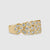 Handmade jewellery band with round diamond accents.
