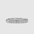 Half eternity wedding ring in yellow gold with lab stones.
