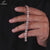 Round diamond bracelet made in rose gold with a handmade finish.