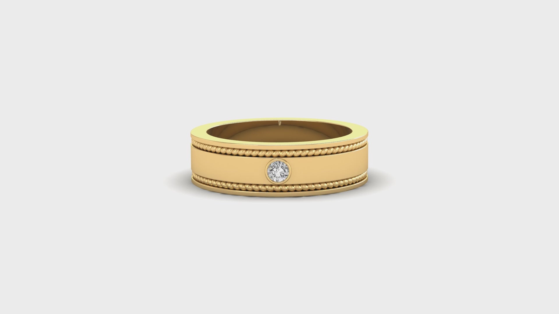 Diamondresnu UK men wedding band featuring round diamond wedding band style.