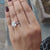 Engagement ring for women with a cushion cut diamond for a unique style.