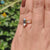 Diamondrensu UK ring with hexagon cut moissanite.