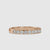 Lab grown diamond half eternity band in UK style.