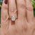 Cushion cut solitaire ring UK.