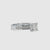Simple diamond ring in rose gold with pave princess design.